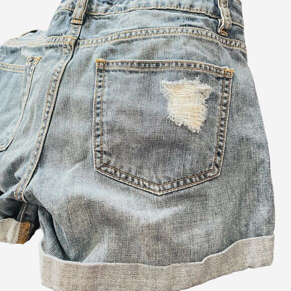 Akira Chicago Red Label Distressed Denim Shorts M - Picture 8 of 9